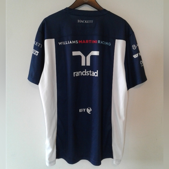 Hackett London Williams Martini Racing Formula 1 Mercedes jersey shirts Mens XXL - Picture 2 of 7